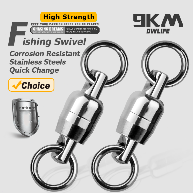 Fishing Hook Barbless - Ball Bearing Swivel 10~30Pcs Stainless Steel