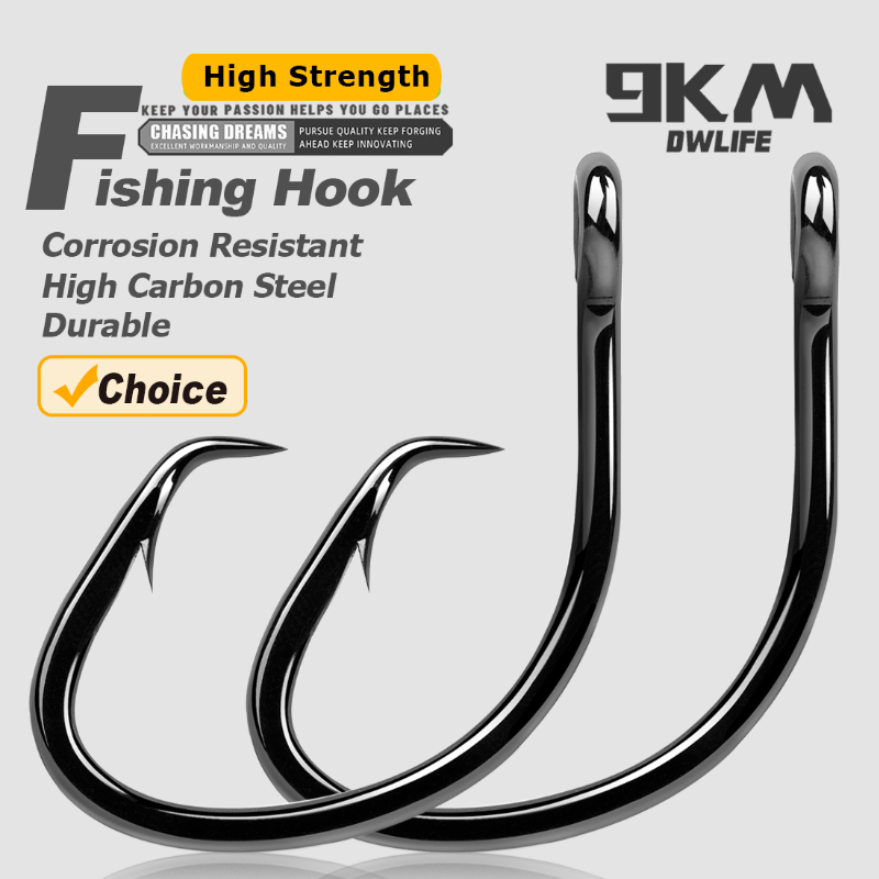 Fishing Hook Barbless - 9KM Circle Hooks 25~50Pcs Saltwater Fishing