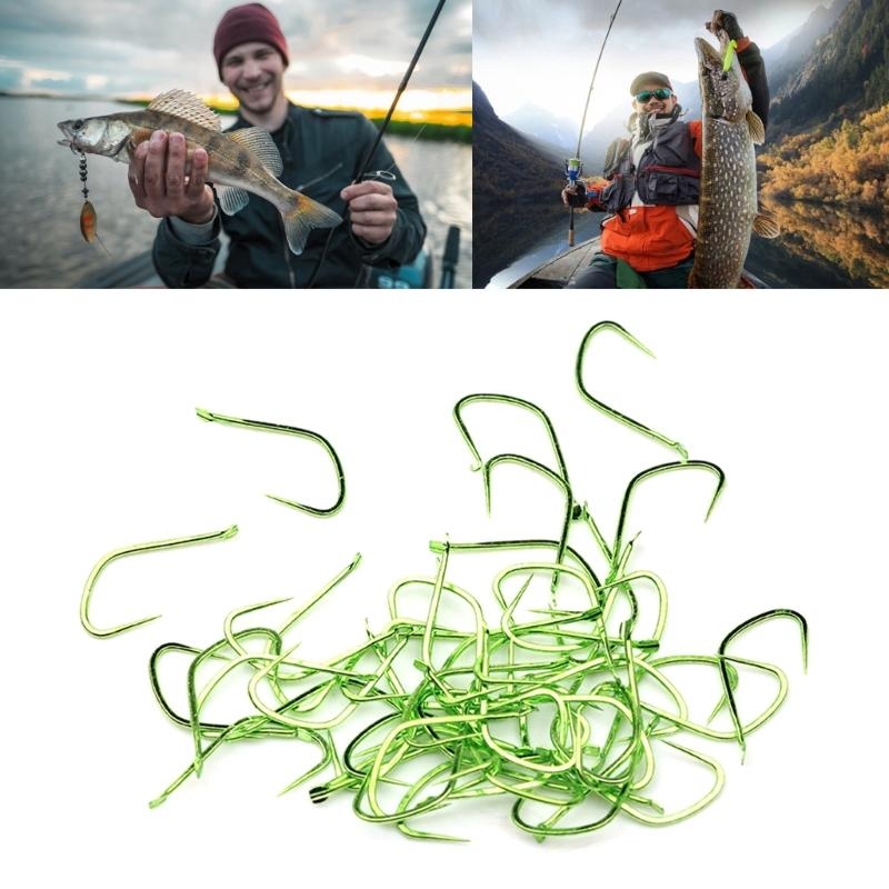 Fishing Hook Circle - 50Pcs Long Handle Small Fishes Hook