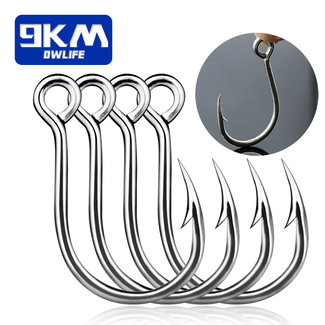 Fishing Hook Barbless - 9KM Fishing Hooks 25Pcs Jig Hook