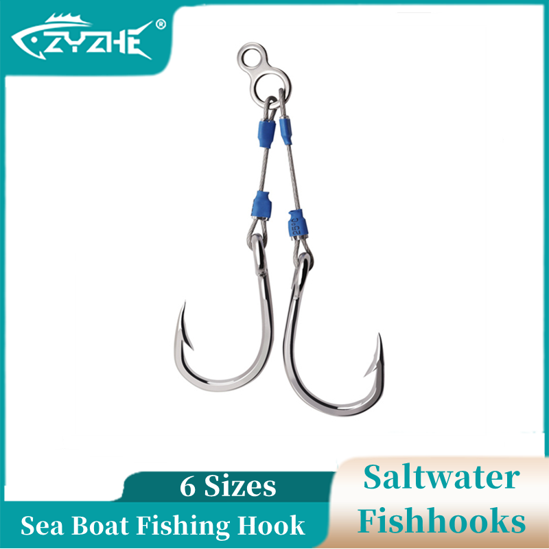 ZYZHE Steel Wire Jig Assist Ho - Fishing Hook Barbless 评论和价格