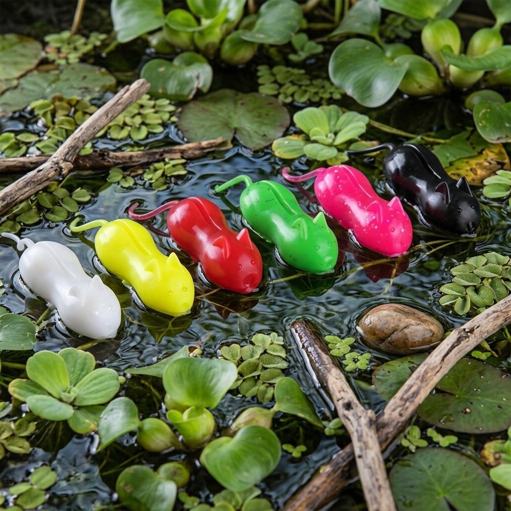 6PCS Floating Rat Lure for Sna - Fishing Hook Weedless 评论和价格
