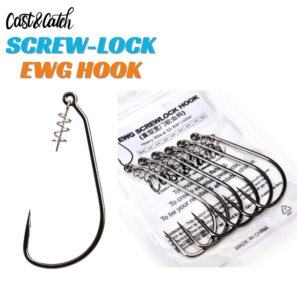 Cast&Catch SCREW-LOCK Weedless - Fishing Hook Weedless 评论和价格