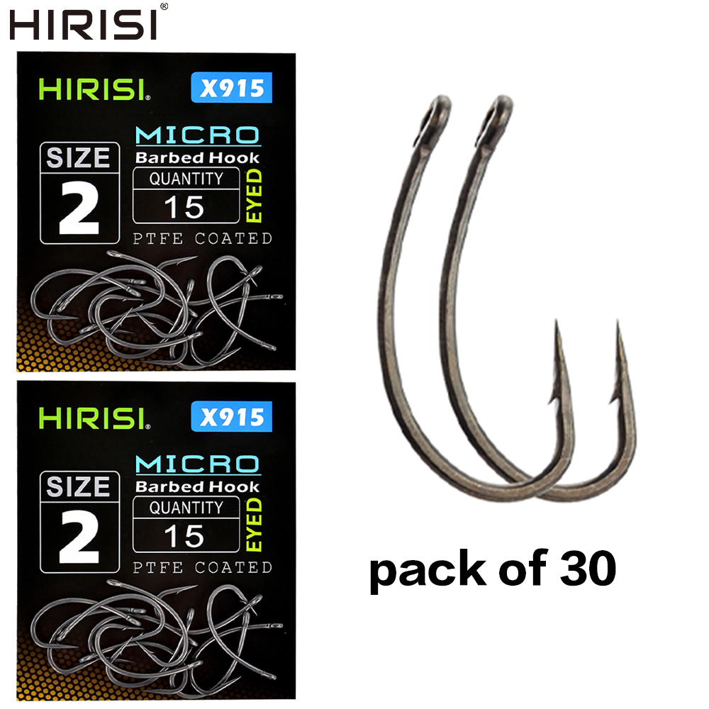 Hirisi 30x Carp Fishing Hooks  - Fishing Hook Barbless 评论和价格
