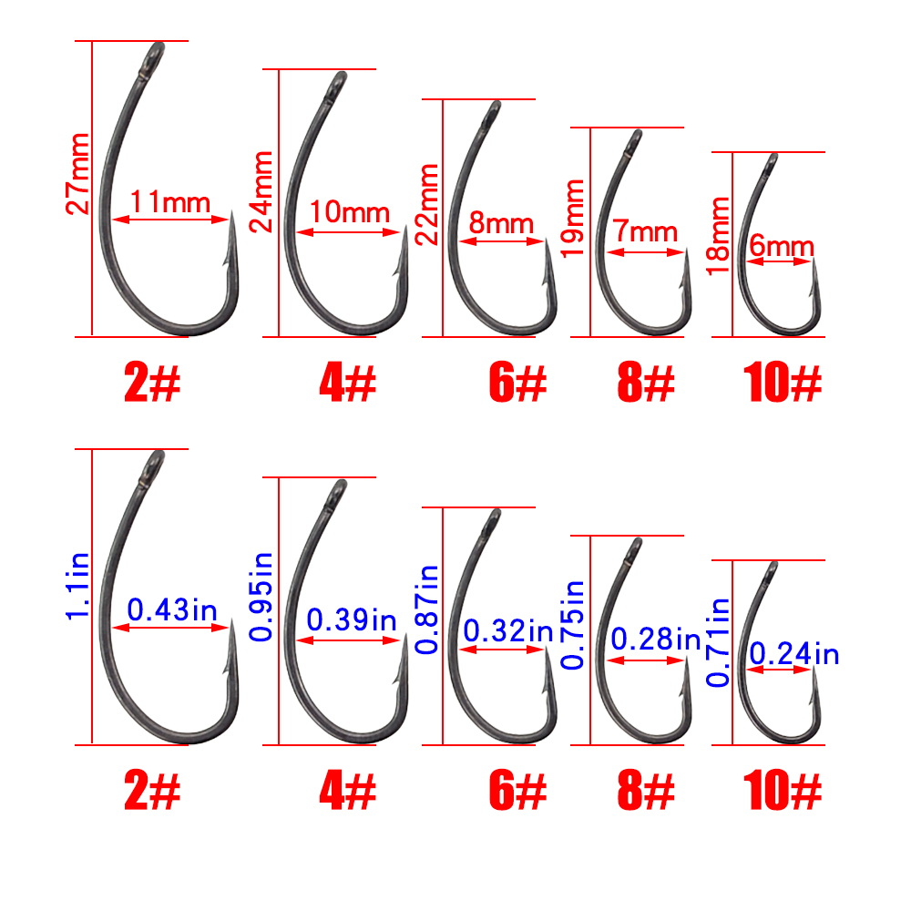 Hirisi 30x Carp Fishing Hooks  - Fishing Hook Barbless 评论和价格