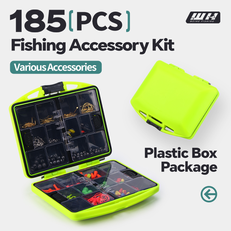WEIHE 185pcs Fishing Accessori - Fishing Hook Box 评论和价格