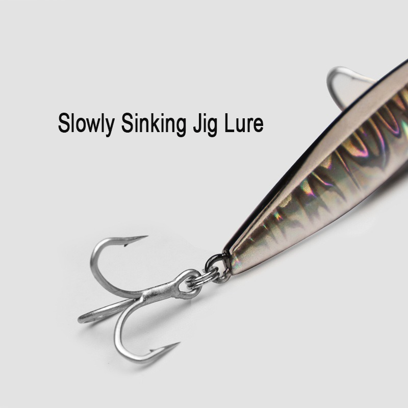 Jig Fishing Lures Metal Jiggin - Fishing Hook Treble 评论和价格