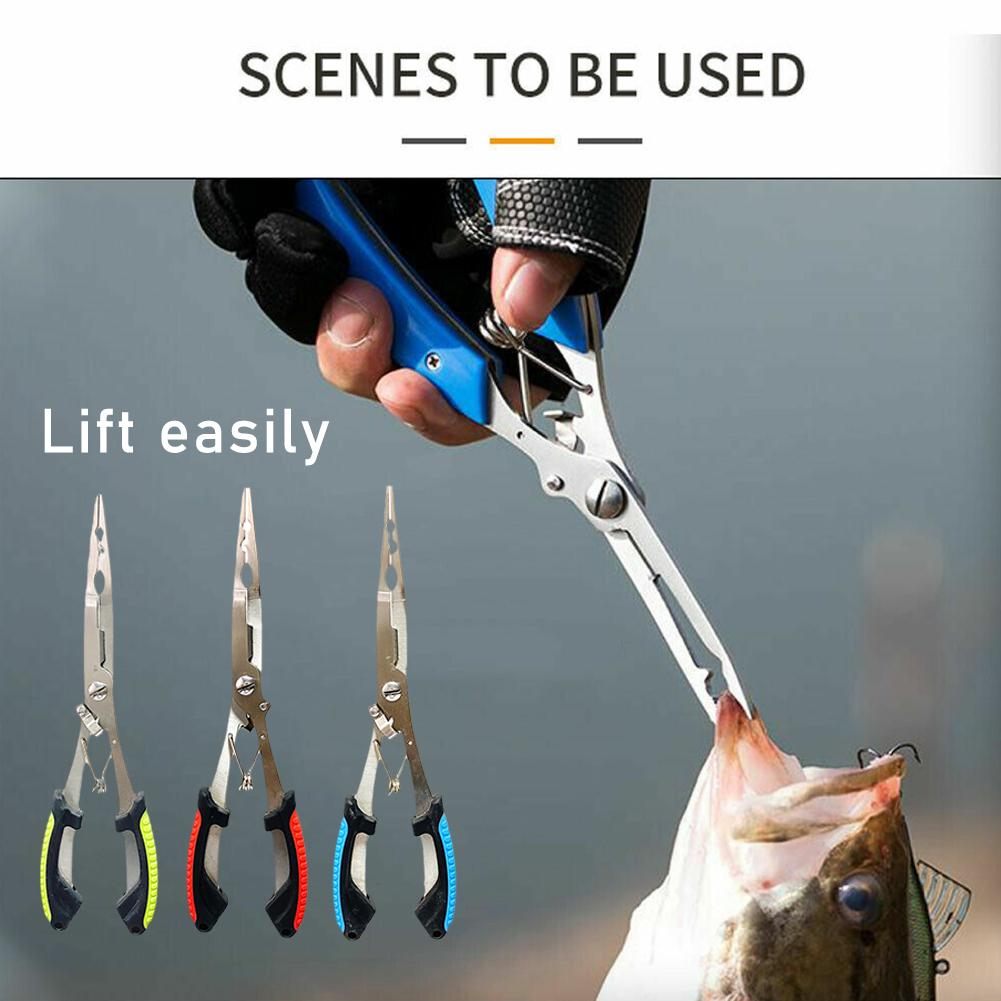 Stainless Steel Fishing Pliers - Fishing Hook Sharpener 评论和价格