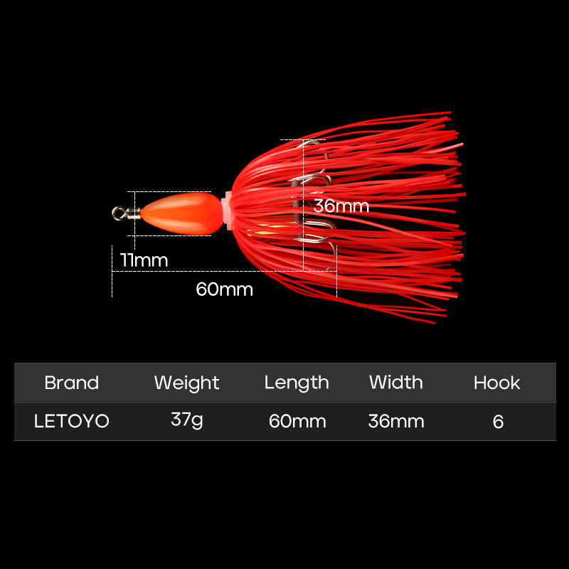 37g Weedless Football Jig Head - Fishing Hook Weedless 评论和价格