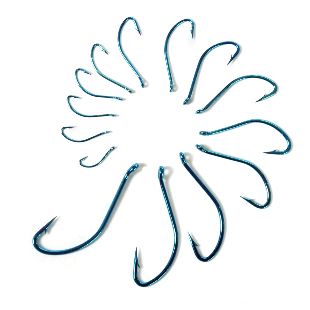 10pcs 2#-15# Blue High Carbon  - Fishing Hook Circle 评论和价格
