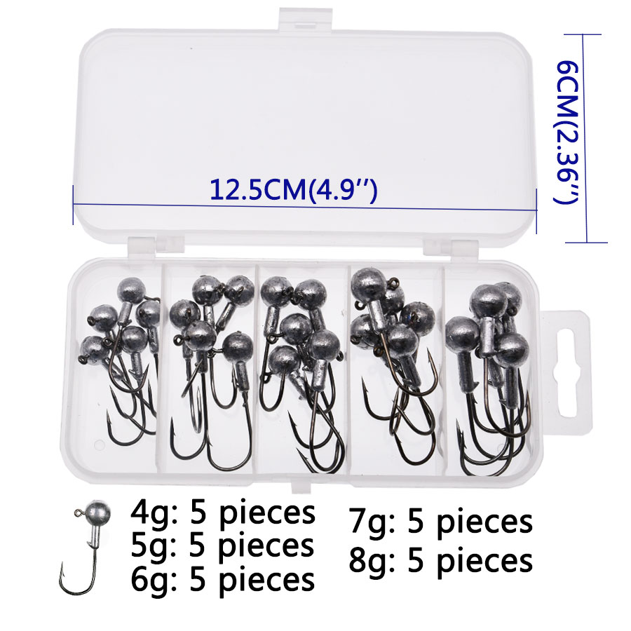 WODJYJ a box 1g 1.5g 2g 3g 3.5 - Fishing Hook Box 评论和价格
