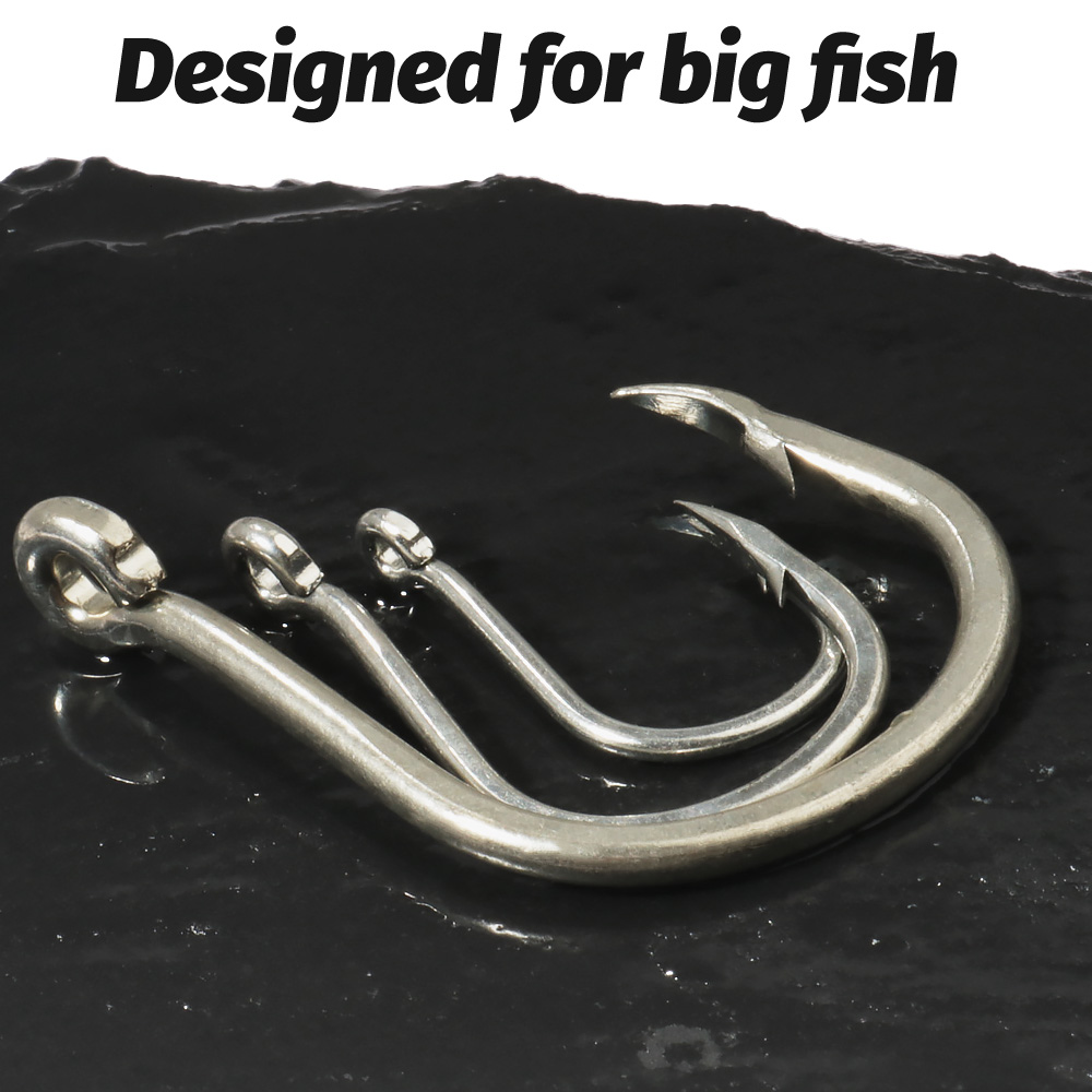 10PCS Big Fish Hook 1/0-7/0 Su - Fishing Hook Circle 评论和价格