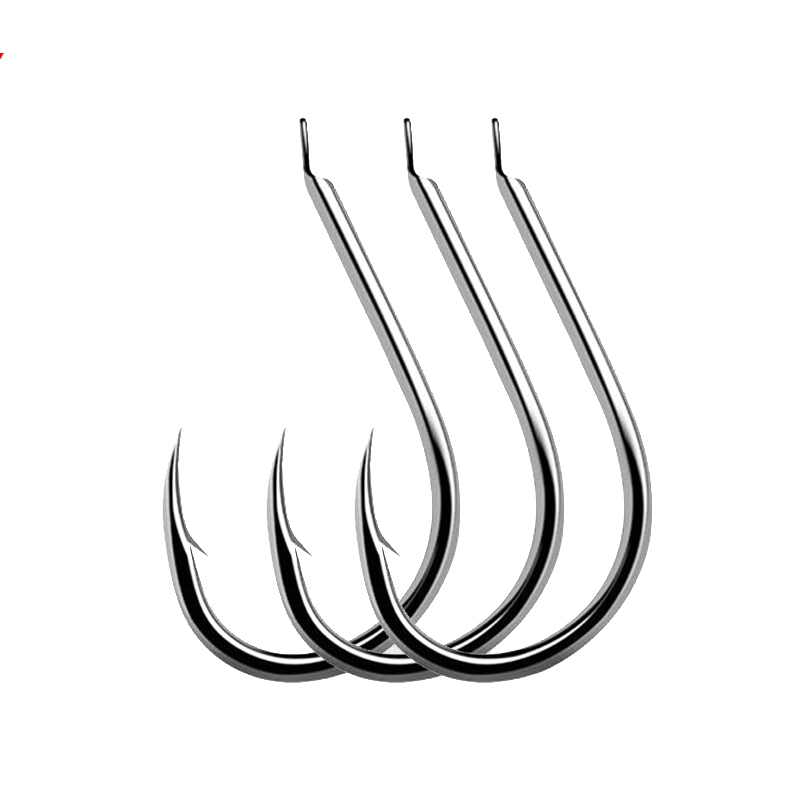 100pcs/Lot 7 Size Barbed Fishi - Fishing Hook Barbless 评论和价格