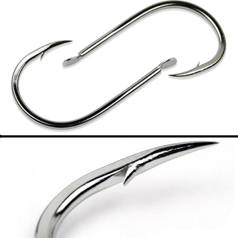 100pcs/Lot 7 Size Barbed Fishi - Fishing Hook Barbless 评论和价格