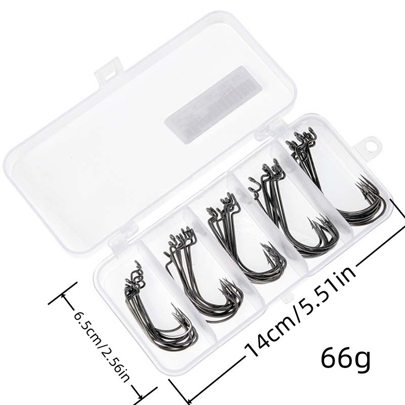 50Pcs/Box High Carbon Steel Fi - Fishing Hook Box 评论和价格