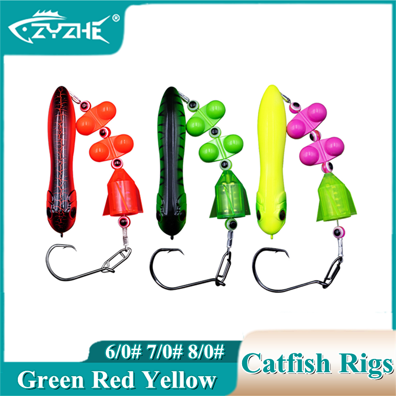 ZYZHE Catfish Rigs 1PC with 6/ - Fishing Hook Circle 评论和价格