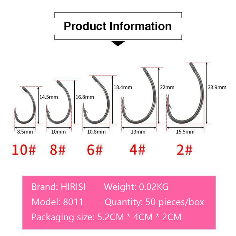 {YY30} Hirisi 50 Pcs Boxed Hoo - Fishing Hook Box 评论和价格