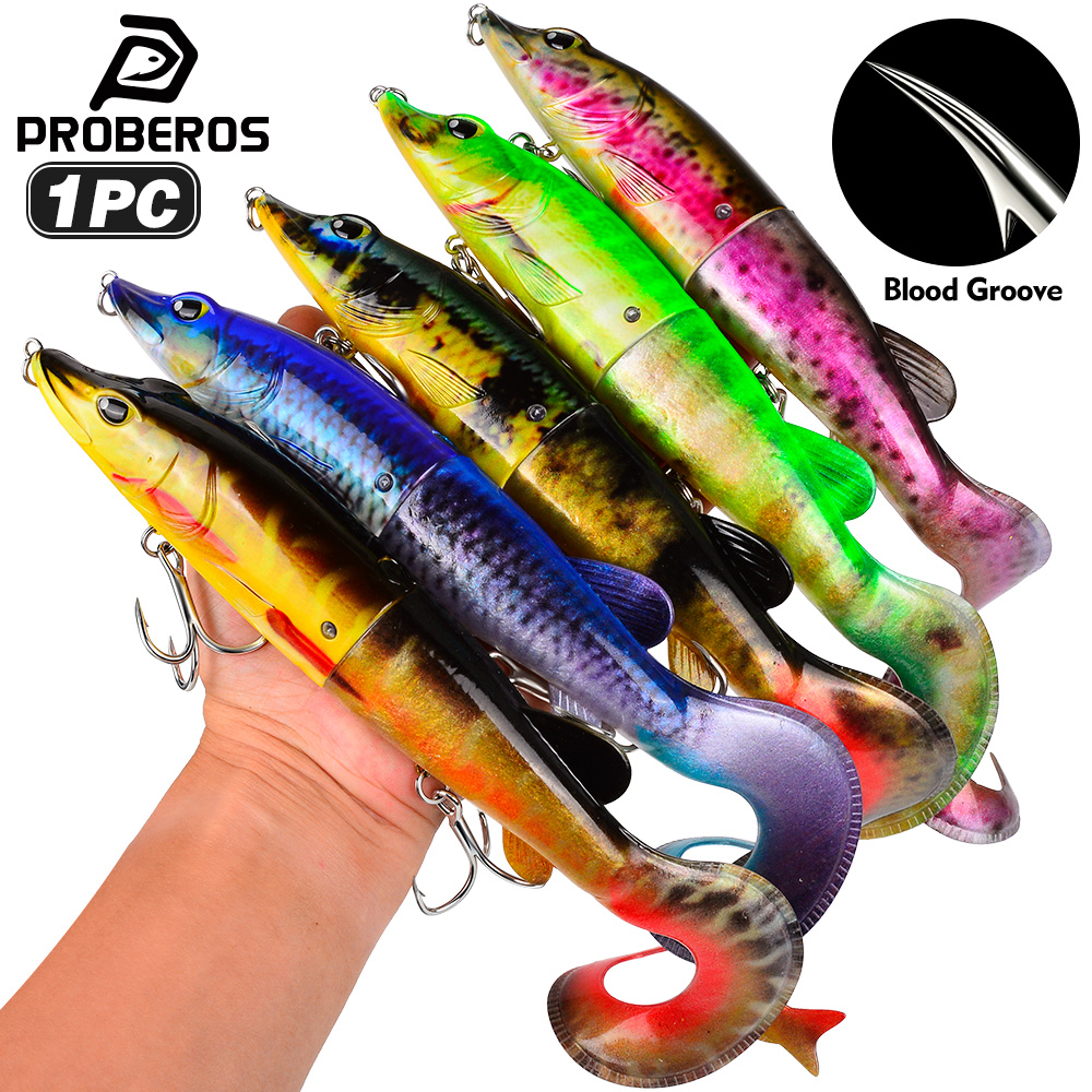 PROBEROS 1PC 2-Segment Jointed - Fishing Hook Treble 评论和价格