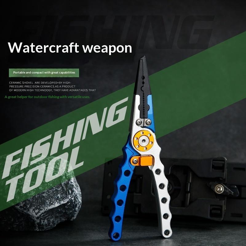Aluminum Alloy Fishing Pliers  - Fishing Hook Sharpener 评论和价格