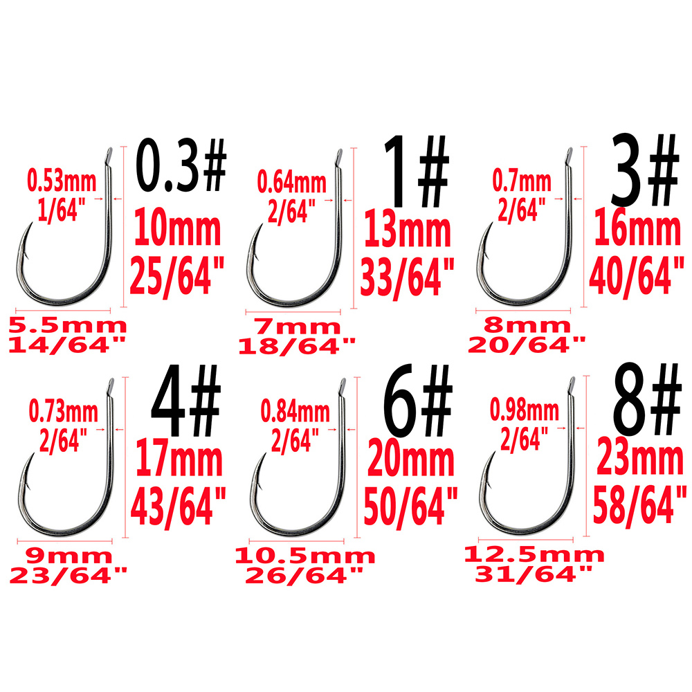 240pcs/box Barbed Fishing Hook - Fishing Hook Barbless 评论和价格