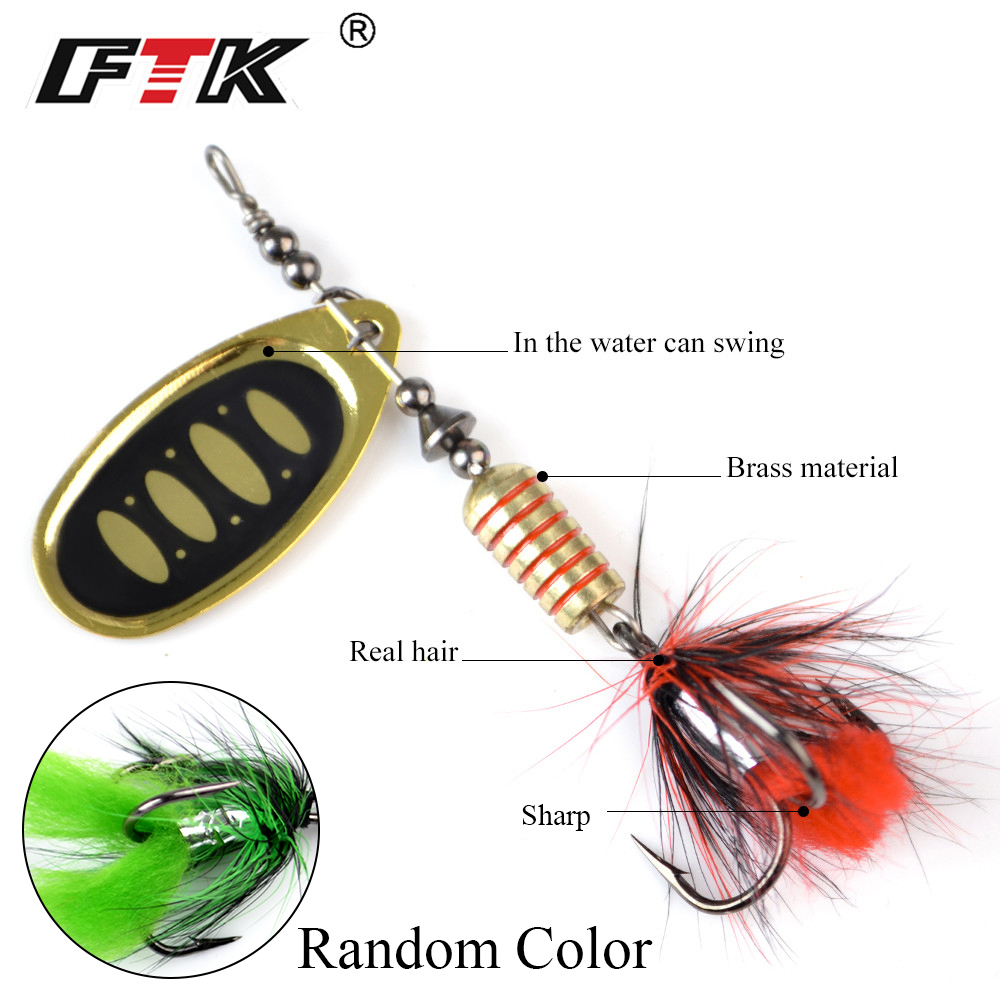 NGB 1pcs Spinner Bait Spoon Lu - Fishing Hook Treble 评论和价格
