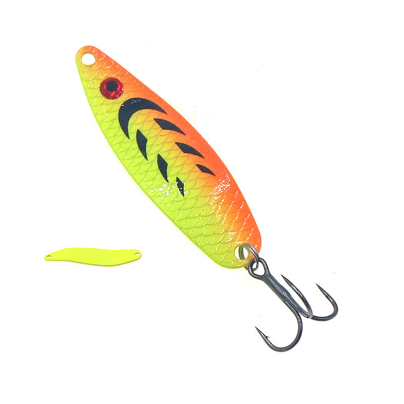 Fishing Lure Metal Spoons Hard - Fishing Hook Treble 评论和价格