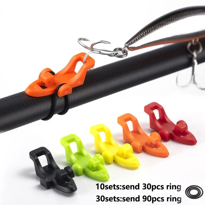 10-30pcs Fishing Rod Pole Hook - Fishing Hook Box 评论和价格